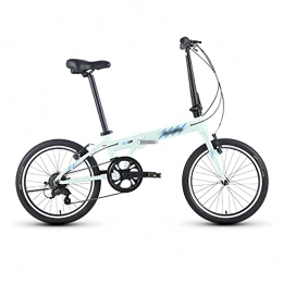 MENG vélo MENG Vélo de Vélo Pliant En Alliage D'Aluminium de 20 Pouces Pliant Vélo À 6 Vitesses Z2 Mini Légère Vélo À Vitesse Variable Mâle Et Femelle, Système de Pliage, Entièrement Assemblé, B
