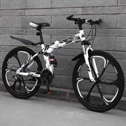MJY Vélos pliant MJY 24 pouces VTT pliant double suspension complète vélo cadre en acier à haute teneur en carbone frein à disque en acier roue en alliage de magnésium 21 / 24 / 27 vitesse vélo 5-27, 24