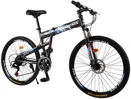 MJY vélo MJY Vélo vélo de montagne, amortisseur 27 vitesses 26 pouces vélo pliant VTT Double frein à disque vélo à vitesse variable vélo de route adulte 7-2