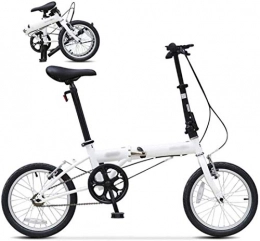 MJY vélo MJY Vélos vélo pliable 16 pouces, vélo pliant, vélo de banlieue léger unisexe, vélo vtt 5-27, blanc
