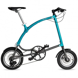 Ossby vélo Ossby Curve Eco Vélo Pliant Mixte, Turquoise, Tamaño único