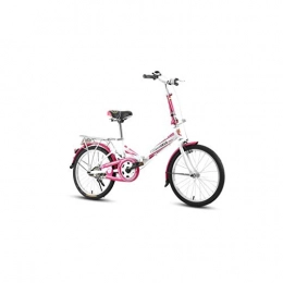 COS NI Vélos pliant Petit vélo Vélo Pliant Vélo Route Mini Petite Roue Ultraléger vélo Shopper vélo étudiant Adulte Universel vélo 20 Pouces sécurité (Color : Pink)