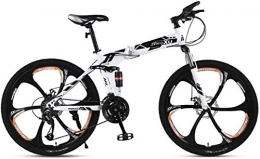 Qianqiusui vélo Qianqiusui Mountain Bike 21 / 24 / 27 Speed ​​Frame en Acier 24 Pouces 3-Roues à Rayons Suspension Vélo Pliant, 2, 24speed (Color : 2, Size : 27speed)