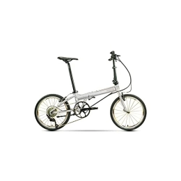 QYTEC Vélos pliant QYTEC zxc Vélo pliable pour homme Cadre en alliage d'aluminium (couleur : blanc)