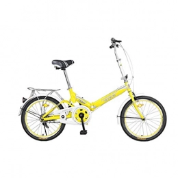 Showkig vélo Showkig 16 Pouces Pliant for Enfants Bicyclette vélo Hommes et Femmes étudiants Adultes Portables Bikes Mini vélos Enfants vélo Portable et des Hommes for Enfants Femmes pour (Color : Yellow)