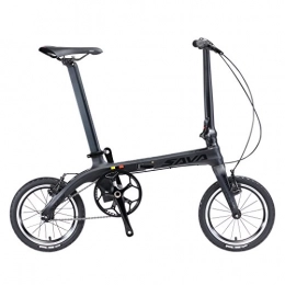 SKNIGHT vélo SKNIGHT Vélo Pliant de Fibre de Carbone, 14” Cadre en Fibre de Carbone Bicyclette Pliable de Mini Ville de vélo de Piste de Vitesse Simple
