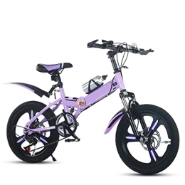 SLDMJFSZ vélo SLDMJFSZ Vélo Pliant, 20 Pouces Bicyclette Pliable Vélo d'équitation en Alliage d'aluminium, Vélo Pliant Ultra-léger pour Hommes et Femmes, Violet