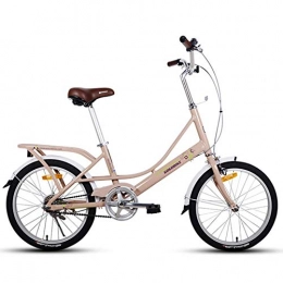 ZTBXQ vélo Sports de plein air banlieue ville vélo de route vélo montagne adultes 20 "vélos pliants poids léger pliant avec support de transport arrière vélo pliable compact à une vitesse cadre en alliage d'a