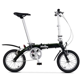 Ssrsgyp Vélos pliant Ssrsgyp Vélo Pliant en Alliage D'aluminium Ultra Léger Vélo Portable Unisexe Urbain Montagne Vélo De Plein Air Peut Être Stocké dans Le Coffre (Color : Black)
