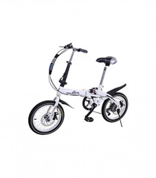 Riscko vélo Super Bike Vélo pliant unisexe de 16" (40, 6 cm), blanc