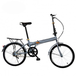 Thole vélo Thole Pliant Bicyclette 20in Mini VéLos Compacts en Acier à Haute RéSistance pour Les EmployéS De Bureau des éTudiants, Gray