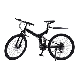 Futchoy vélo VTT 26 pouces en acier au carbone, 21 vitesses - Pliable jusqu'à 150 kg - Pour les voyages en plein air - Pour les garçons, les filles, les femmes et les hommes