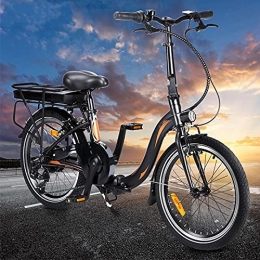 CM67 Vélos pliant VTT Electrique Homme Conduisez à Une Vitesse maximale de 25 km / h Vélos électriques Capacité de la Batterie Lithium-ION (AH) 10AH Vlo Pliable Jusqu Écran LCD, Noir