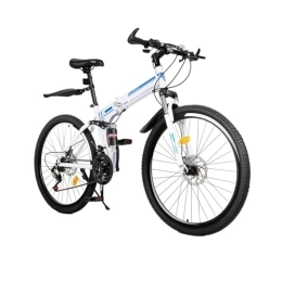 Jolre Vélos pliant VTT pliable de 26 pouces, vélo pliant à 21 vitesses, VTT pour adultes, vélo de montagne pour garçons et filles.
