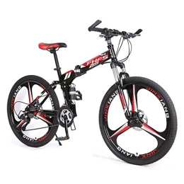 AYDQC vélo Vélo compact pliable léger, vélo pliable vélo de 24 pouces pour adultes, vélo de montagne pliante - Vélos de voiture adulte pliant vélo à vélo de bicyclette (couleur: rouge, taille: 27 vitesses) fengo