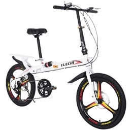 AGrAdi vélo Vélo de course sur route pour adultes, VTT pliable de 20 pouces pour adultes, vélo de ville pliant à 7 vitesses, vélo à suspension compact avec siège arrière, cadre en aluminium, vélos pour étudi