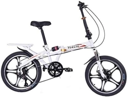 Mountain Bike vélo Vélo de montagne pliable avec double frein à disque et fourche à air, 20 pouces mini vélo de ville, léger et portable pour unisexe adulte, hommes et femmes, ZHAOSHUNLI