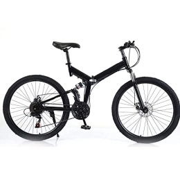 Futchoy Vélos pliant Vélo de montagne pliable professionnel pour adulte - 66 cm - 21 vitesses - Double frein à disque - Pour homme et femme