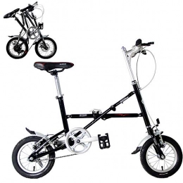 BrightFootBook vélo Vélo pliable à vitesse variable 14In pour adulte, vélo de plein air, étudiant, Vélo Pliant Adulte, suspension de VTT, vélo de voyage, vélo de loisir de plein air, Outdoor Travel Mountain Bikes, Black