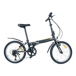 LXJ vélo Vélo Pliant Léger De Mode Portable, Hommes Et Femmes Adultes Pédale Pliante De 20 Pouces À 6 Vitesses V-Brake, Vélo De Loisirs en Plein Air