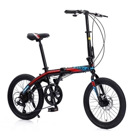  Vélos pliant Vélo Pliant, vélo Pliable avec 8 Vitesses, Roues en Aluminium de 50, 8 cm, vélo de Ville Facile à Plier, vélo de Plage extérieur, vélo Compact Portable Urbain, vélo léger pour fe