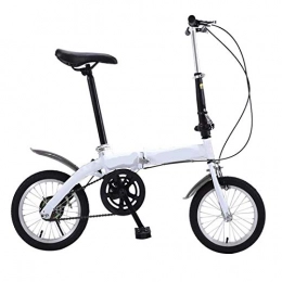 min min Vélos pliant Vélo Pliante Premium en 14 Pouces, Mini légère vélo Pliable Petit, vélo Portable étudiant Adulte, Mini légère vélo de vélo de vélo de vélo Pliable (Color : White)