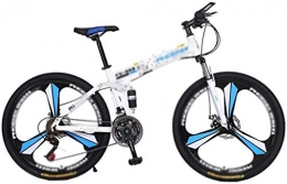 CHENXU Vélos pliant Vélo pour Draisienne Enfants Adolescent Adulte Hors Charge VTT 24-26 Pouces vélo VTT 21-27 Vitesse vélo Pliant Suspendu VTT Homme vélo / Femme (Color : Blue, Size : 24 Speed)