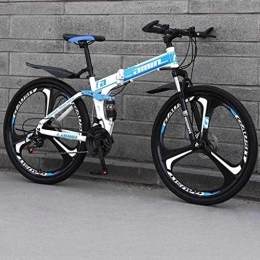 AYDQC vélo Vélo à vélo pliant, roues antidérapantes de 24 pouces, vélo de frein à double disque, cadre épaissi en acier au carbone à haute teneur en carbone, unisexe, vélo de camping-cartte de la caravane 5-25, 3