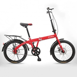 Vélos vélo Vélos Pliant Adulte 20 Pouces Étudiant Léger pour Enfants (Color : Red, Size : 20inches)