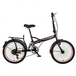 Vélos pliants vélo Vélos pliants Vélo de Sport Portable à Vitesse Variable véhicule Hybride Montagne Amortisseur vélo de Sport (Color : Black, Size : 150 * 10 * 105cm)
