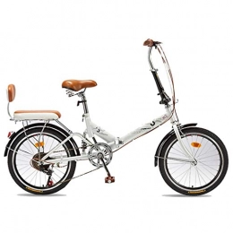 Vélos pliants vélo Vélos pliants Vélos Vélos Pliables Portables Mountain Shift Vélos de Sport légers Petits vélos de Travail pour Adultes (Color : Blanc, Size : 150 * 10 * 110cm)