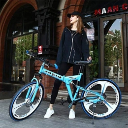 XBSLJ vélo XBSLJ Vélos pliants, Vélos de Route VTT Vélo Pliant, 20 Pouces d'absorption des Chocs vélo Pliant 6 Vitesses vélo Portable Adulte de Ville d'adolescent