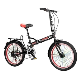 XBSXP vélo XBSXP Vélo Pliant Adulte, vélo de Ville Se Pliant en Alliage de vélo à Vitesse Variable Compact léger - 20 Pouces