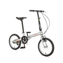 XBSXP vélo XBSXP Vélo Pliant Cadre en Alliage à Une Vitesse vélo de Confort Portable léger vélo antidérapant Absorbant Les Chocs, 16 Pouces