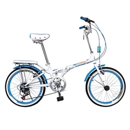 XBSXP vélo XBSXP Vélo Pliant, Engrenages à Vitesse Variable Portables, vélo en Alliage léger, Hommes et Femmes, vélo Pliant (20 Pouces)