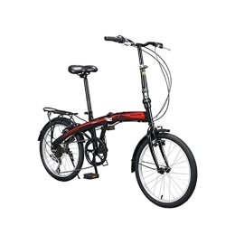 XBSXP vélo XBSXP Vélo à Vitesse Variable 7 Vitesses léger vélo Pliant antidérapant Hommes et Femmes vélo à Absorption des Chocs (Hauteur appropriée: 130-190 cm)