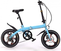 XIN vélo XIN VTT Pliant Vélo 16po Étudiant à vélo Ultra-léger Portable Pliant vélo for Hommes Femmes Lightweight Folding Casual Damping vélo (Color : A5, Size : 16in)