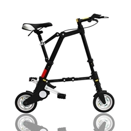Xuejuanshop Vélos pliant Xuejuanshop Vélo pliant 45, 7 cm, acier à haute teneur en carbone, vélo avec suspension avant, siège réglable, version d'absorption des chocs rouge
