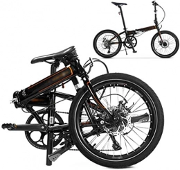 YDHBD vélo YDHBD 20" Pliable Vélo, 8 Vitesses Pliant Vélo De Montagne avec Double Frein À Disque, Unisexe Léger Banlieusard Bicyclette pour Hommes Et Femmes, C