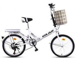 YQ&TL vélo YQ&TL Vélo Pliant Femme Ultra-léger vélo Portable Petite Roue Changement de Vitesse pour Travailler Fitness 20 / 16 Pouces Adulte mâle D 16