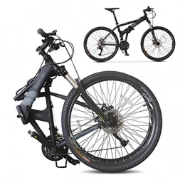 YRYBZ vélo YRYBZ Pliable Bicyclette pour Adulte, 26 Pouces Vélo de Montagne, 27 Vitesses VTT Vélos avec Freins a Disque / Noir