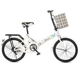 YUEXIN 20 Pouces Vélo Pliant Mono Vitesses vélo Facile à Transporter Pliable Vélo de Course Vélo de Montagne Bike pour Homme et Femme Voiture pour la Ville et Les trajets Quotidiens