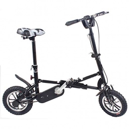 YUN&BO vélo YUN&BO 12 Pouces Mini Vélo Pliant Télescopique Mini Vélos Un Deuxième Vélo Pliant Portable, pour Le Travail Scolaire Commute Rapide, Noir