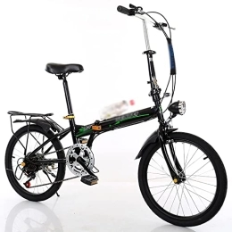 YZDKJDZ vélo YZDKJDZ Vélo Pliant pour Adultes, vélo Compact Pliable, vélo Pliant léger Super Compact de 20", vélo de Banlieue à Cadre renforcé