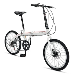 ZXQZ vélo ZXQZ Bicyclette, Vélos Pliants, Vélo À Une Vitesse de 20 Pouces À 6 Vitesses pour Étudiant Adulte (Color : Black)