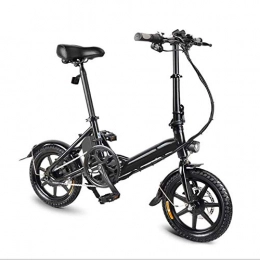 Art Jian Vélos électriques 14 Pouces Vélos Électriques, Vélo Pliant Mini Taille Double Shock Absorption Commute Vélo Électrique