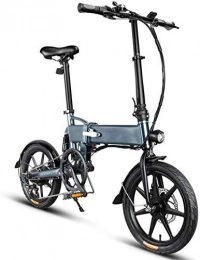 WCY vélo 16 pouces Pliable électrique Vélos, Vélos électriques for adultes, 36V 7.8AH intégré Batterie au lithium, 250W brushless et moteur Disques de frein mécanique Bis Adulte Vélo QU526 (Couleur: Blanc) yqa