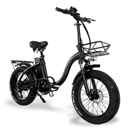 Lamtwheel Vélos électriques 20" Vélo électrique de Ville 750W City E-Bike pour Adulte, Vélo avec Panier de Rangement et Porte-Bagages - 45 km / h, 15Ah - 3 Modes de Conduite - La Plus Longue Distance 55 km