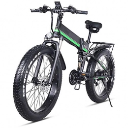 Ylight Vélos électriques 26" Vélo Électrique Vélo Électrique Vélo De Montagne Vélo Pliant Batterie 1000W 48V Shimano 21 Vitesses, Vert