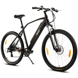 Season Vélos électriques 27, 5" Vélo électrique / VTT, Shimano 7 Vitesses, avec écran LCD + Moteur Roue Arrière 250W + 36V13Ah Batterie Amovible | E-Bike Summer A01